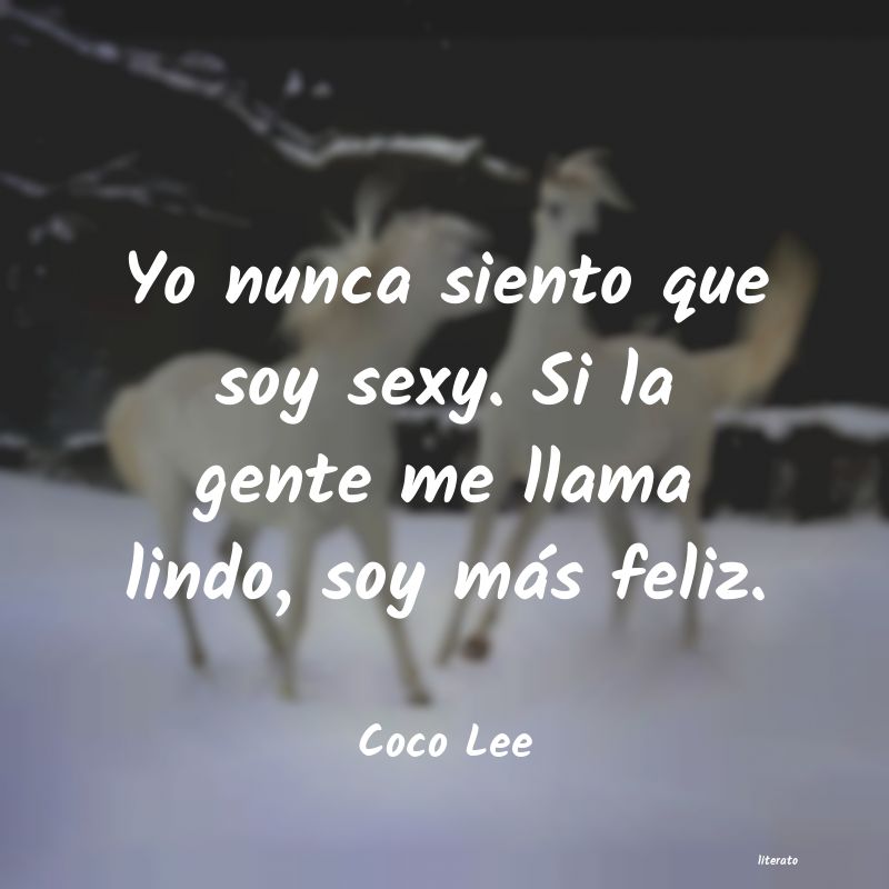 frases de Coco Lee