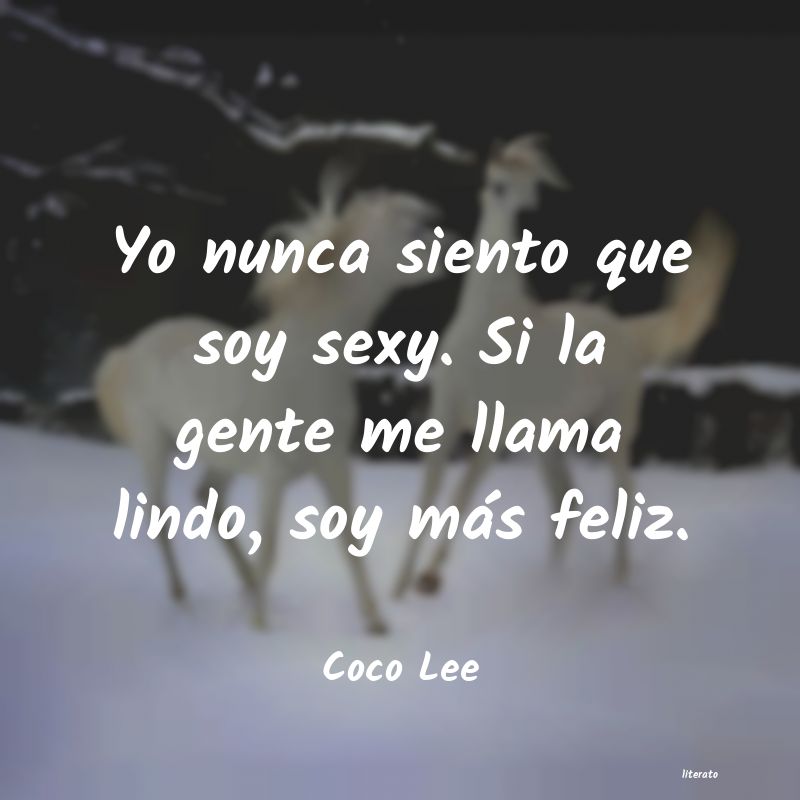 Frases de Coco Lee