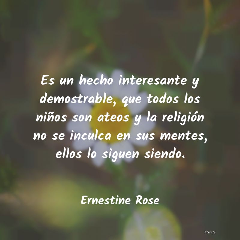 Frases de Ernestine Rose