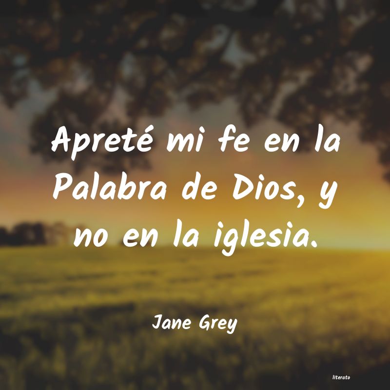 frases de Jane Grey