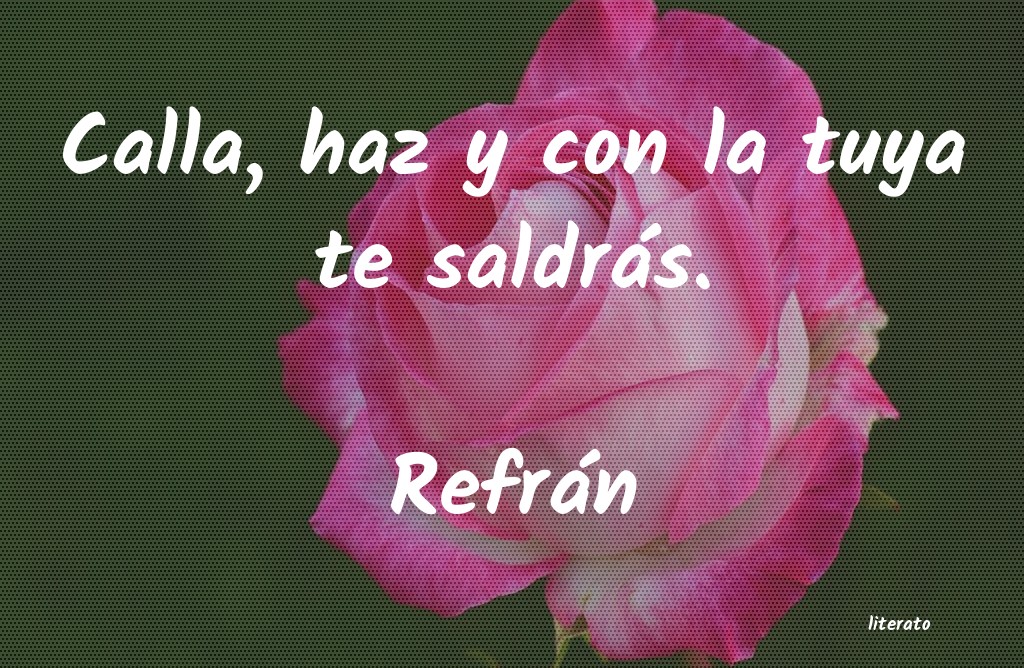 Frases de Refrán