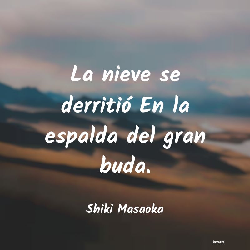 frases de Shiki Masaoka