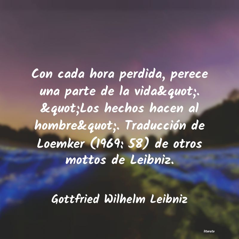 Frases de Gottfried Wilhelm Leibniz