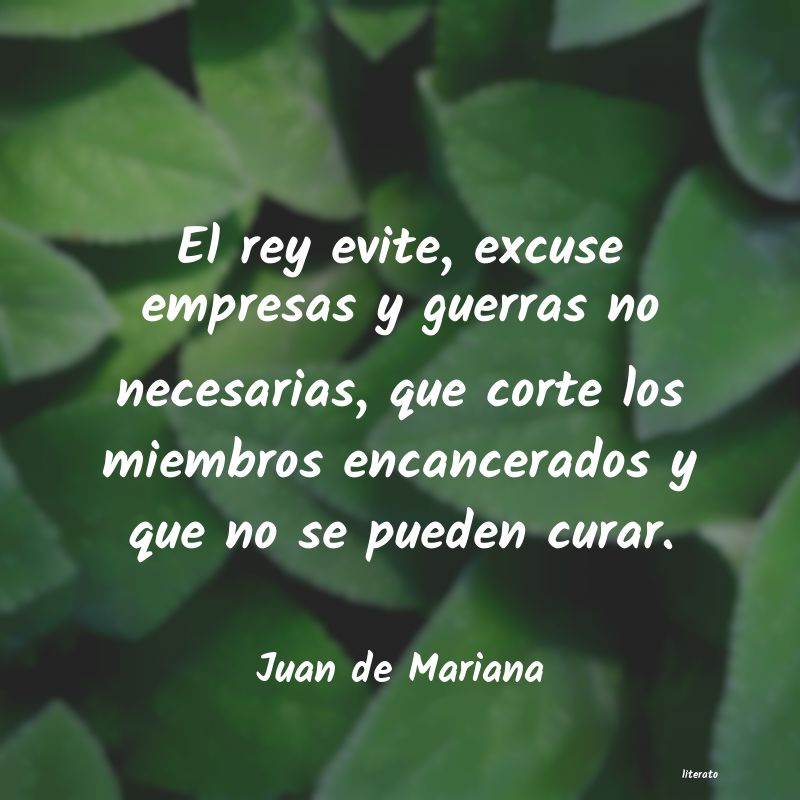 Frases de Juan de Mariana