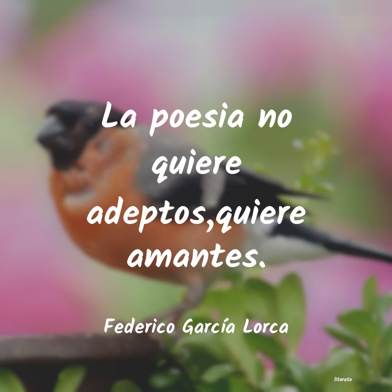 frases de Federico GarcÃa Lorca