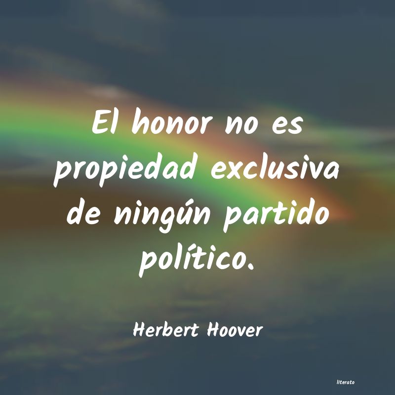 Frases de Herbert Hoover