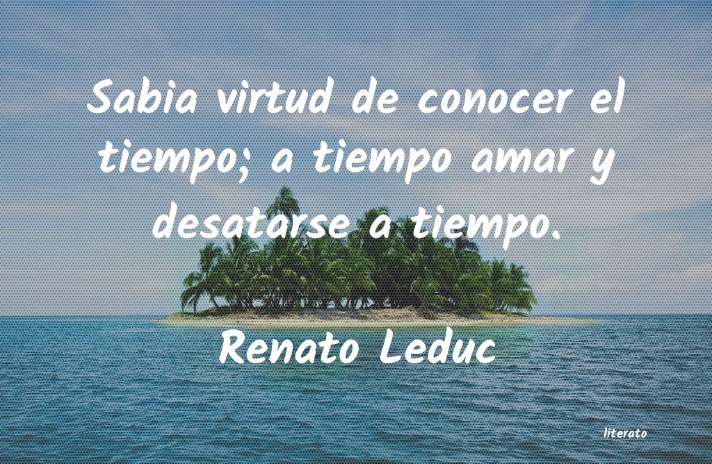 renato leduc tiempo