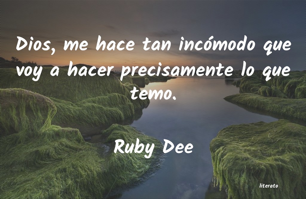 frases de Ruby Dee