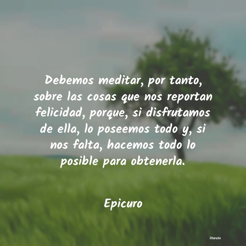 Frases de Epicuro