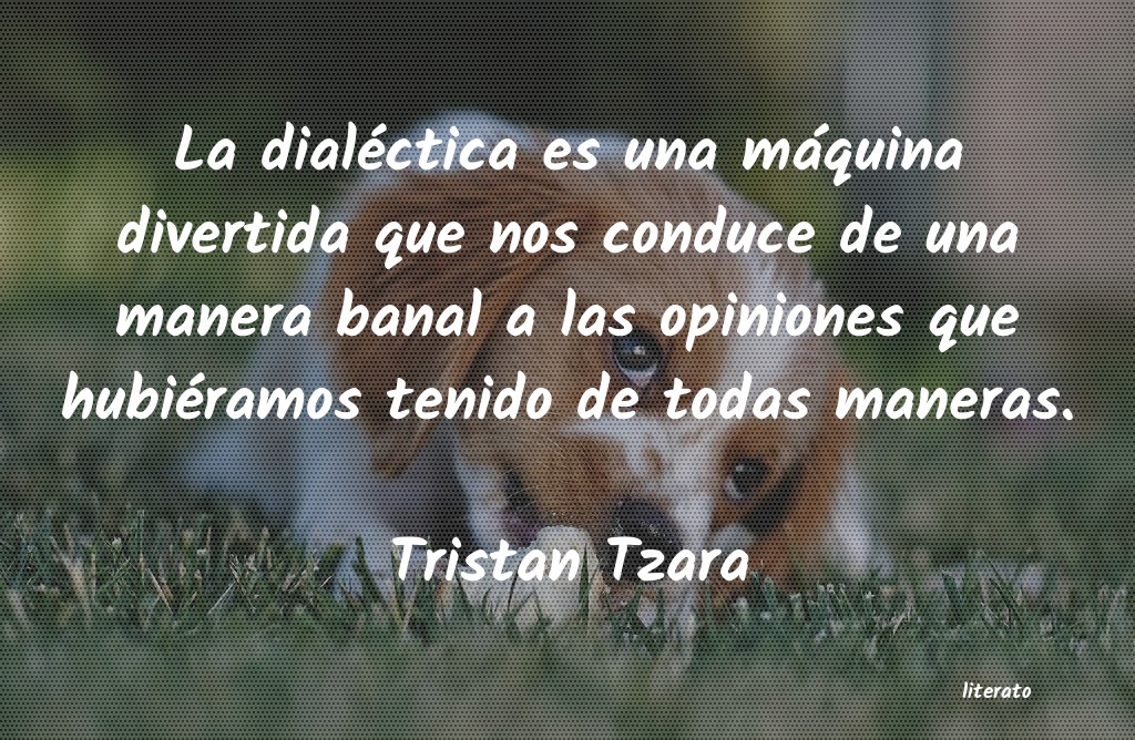 Frases de Tristan Tzara