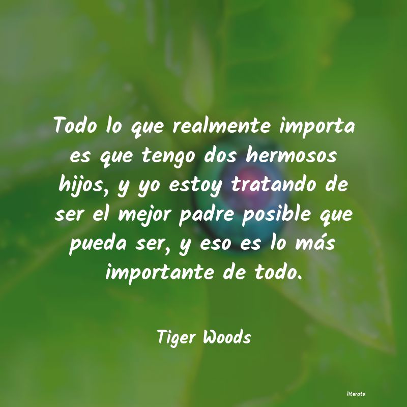 frases de Tiger Woods