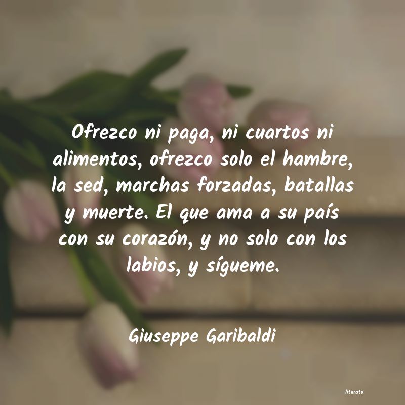 frases de Giuseppe Garibaldi