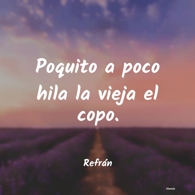 Frases de Refrán