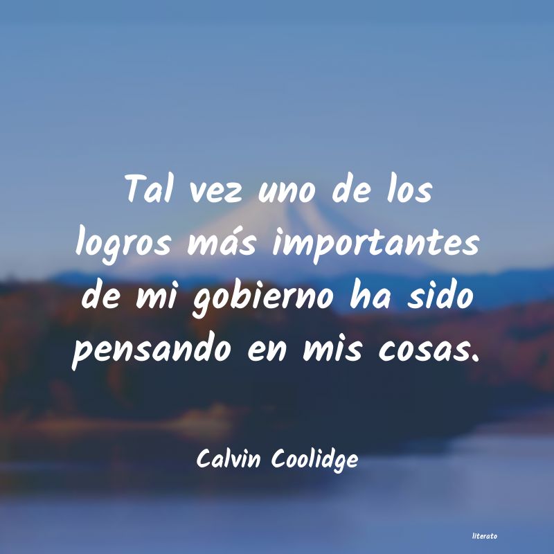 Frases de Calvin Coolidge