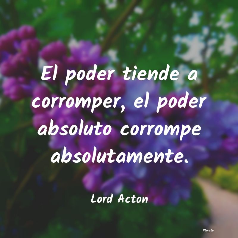 Frases de Lord Acton