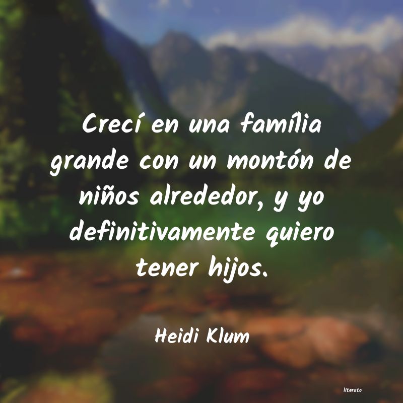 frases de Heidi Klum