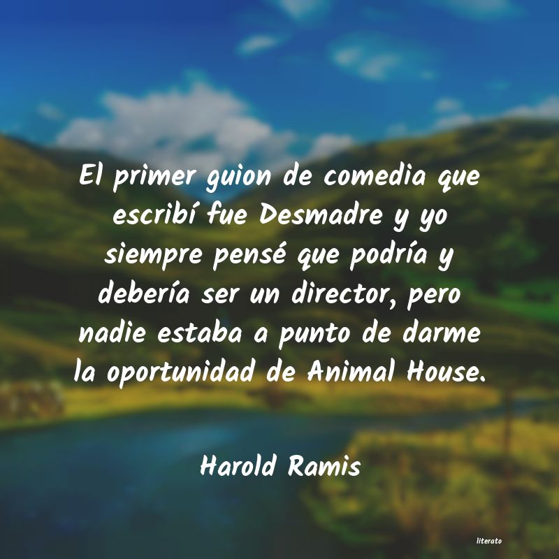 frases de Harold Ramis