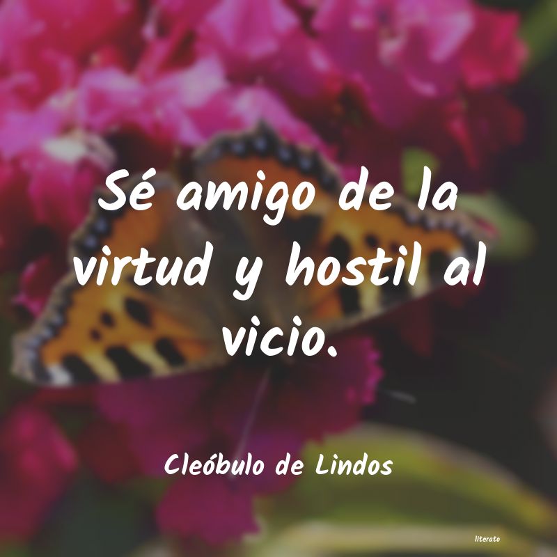 Frases de Cleóbulo de Lindos