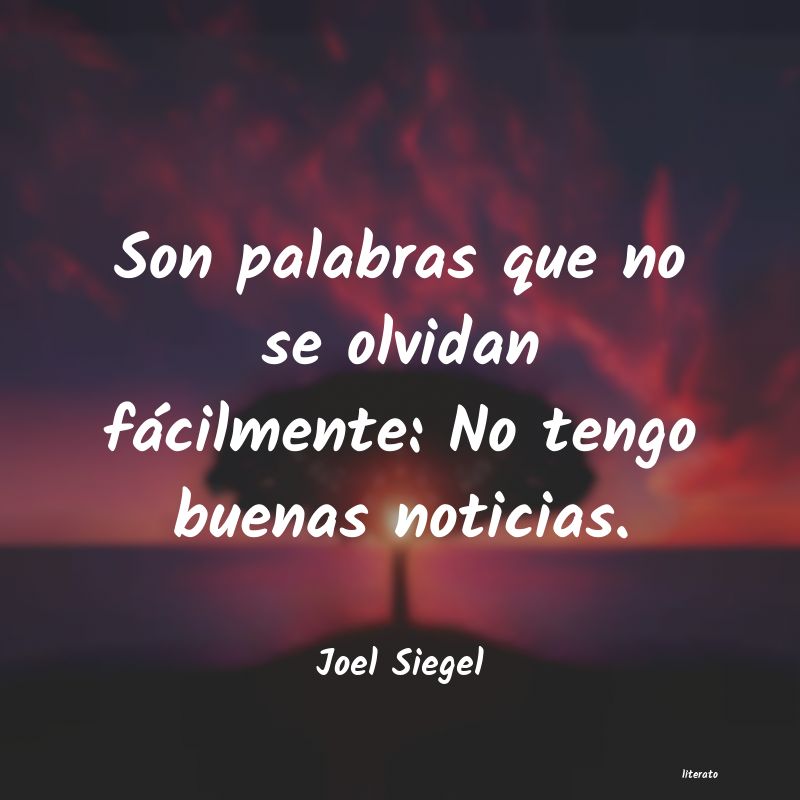 frases de Joel Siegel