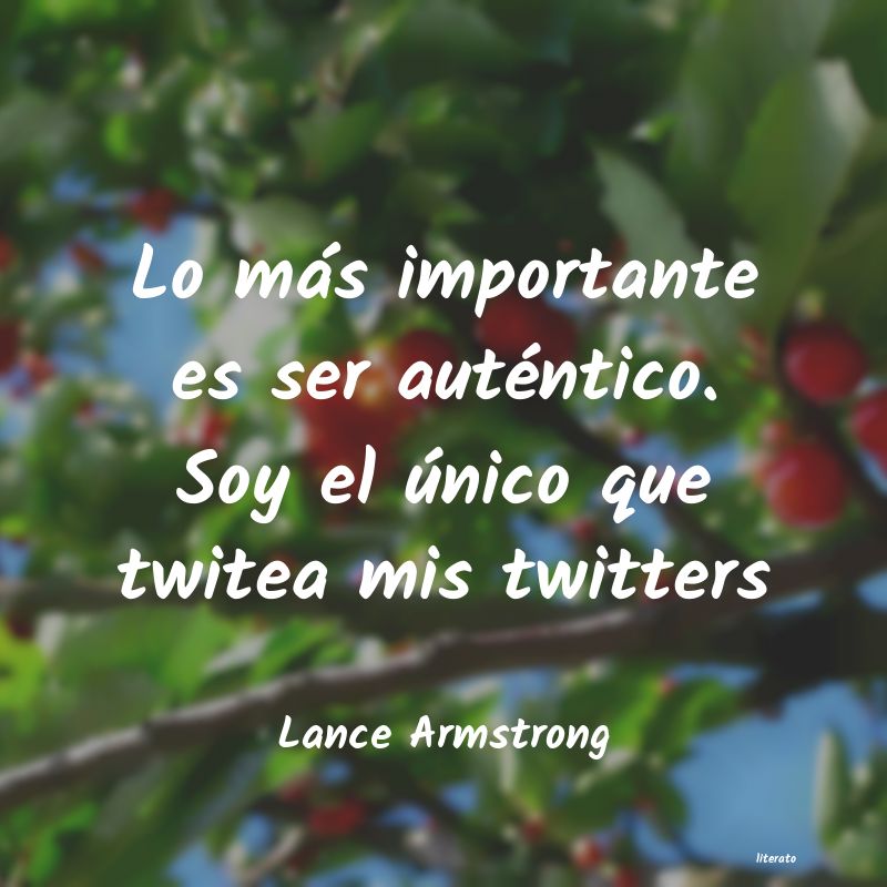 frases de Lance Armstrong