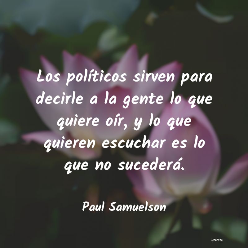 Frases de Paul Samuelson