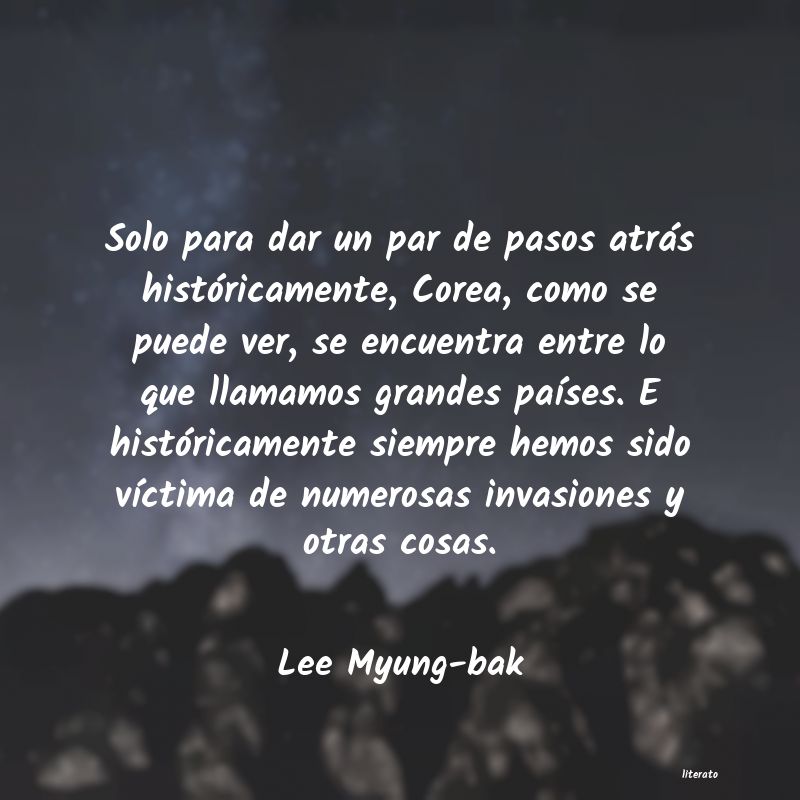 Frases de Lee Myung-bak