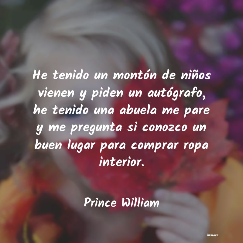 frases de Prince William