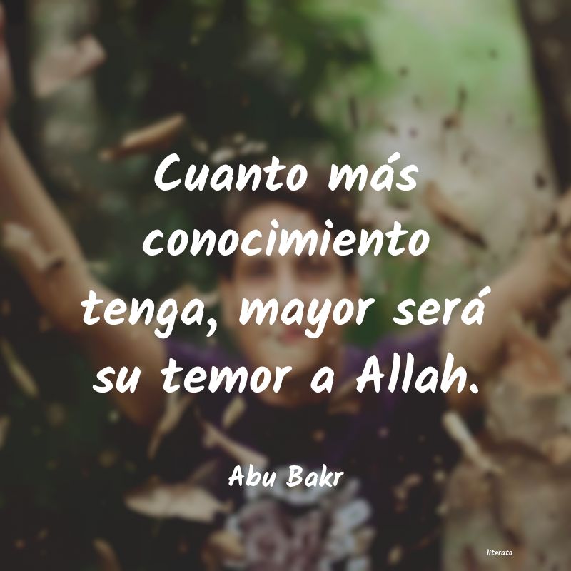 frases de Abu Bakr