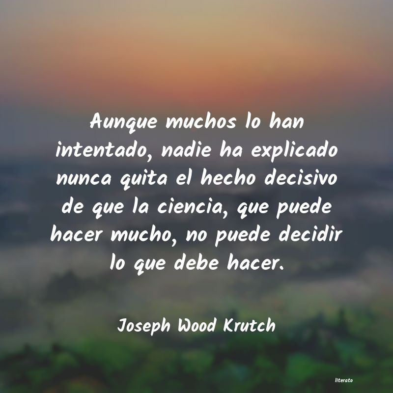 frases de Joseph Wood Krutch