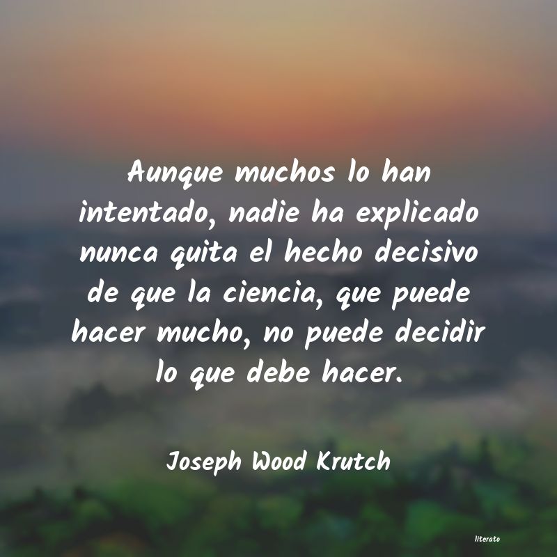 Frases de Joseph Wood Krutch