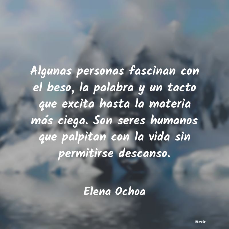 Frases de Elena Ochoa