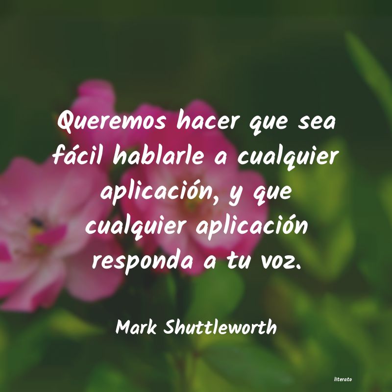 Frases de Mark Shuttleworth