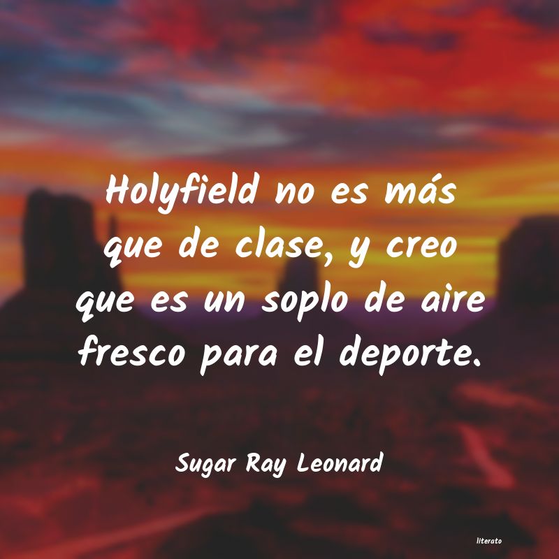 Frases de Sugar Ray Leonard