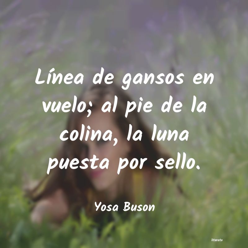 frases de Yosa Buson