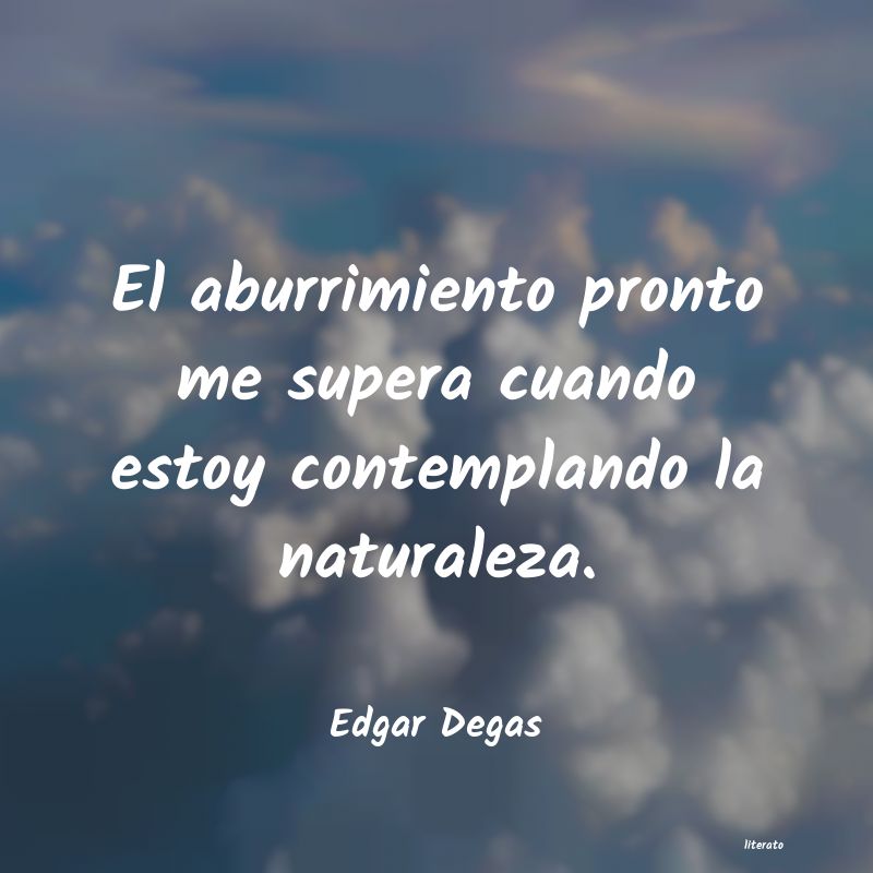 frases de Edgar Degas