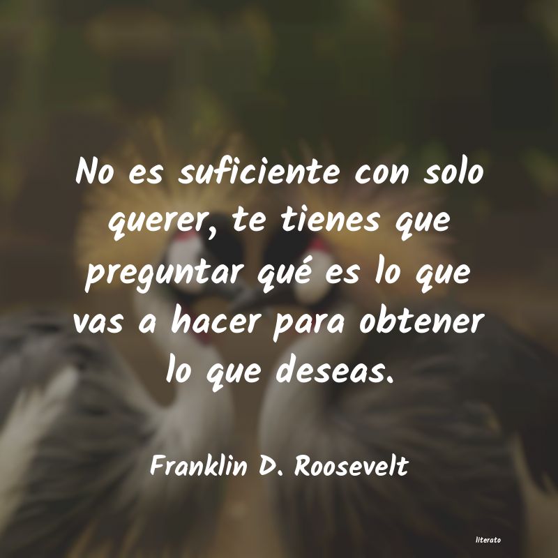 el querer no es suficiente