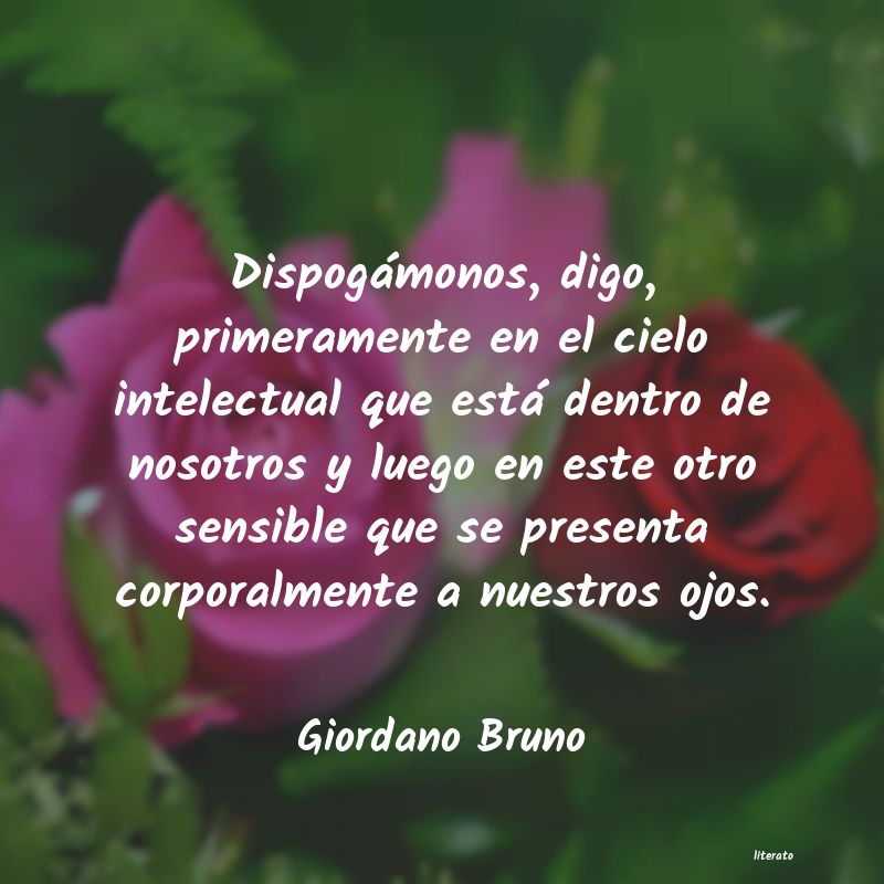 Frases de Giordano Bruno