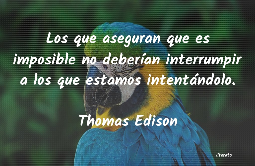 Frases de Thomas Edison