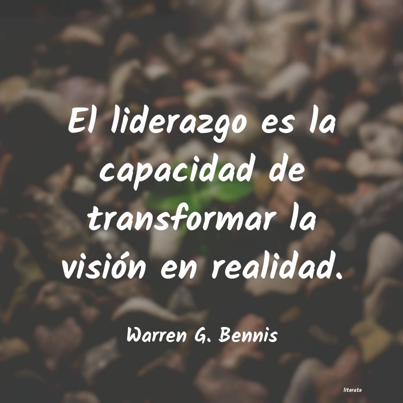 warren bennis liderazgo