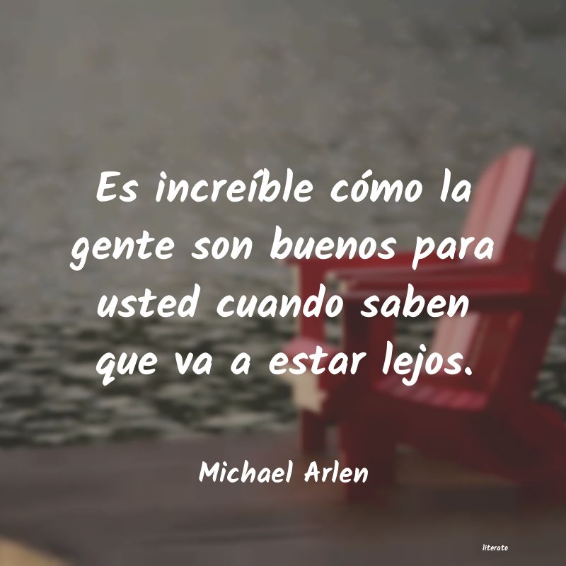 frases de Michael Arlen