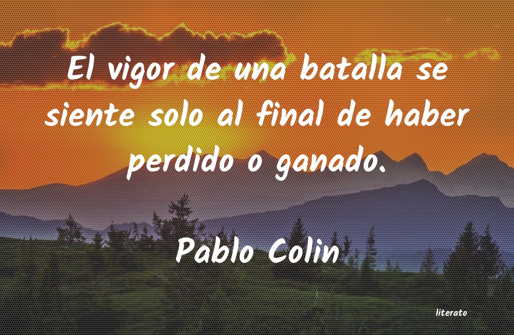 Frases de Pablo Colin