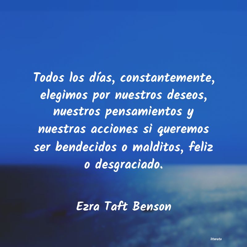 Frases de Ezra Taft Benson
