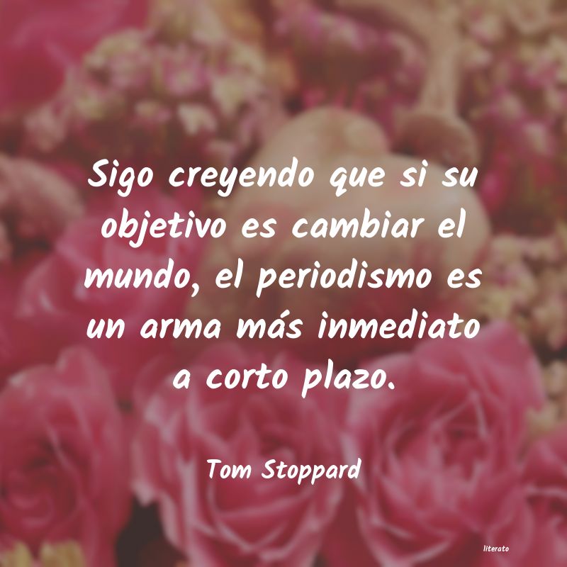 frases de Tom Stoppard