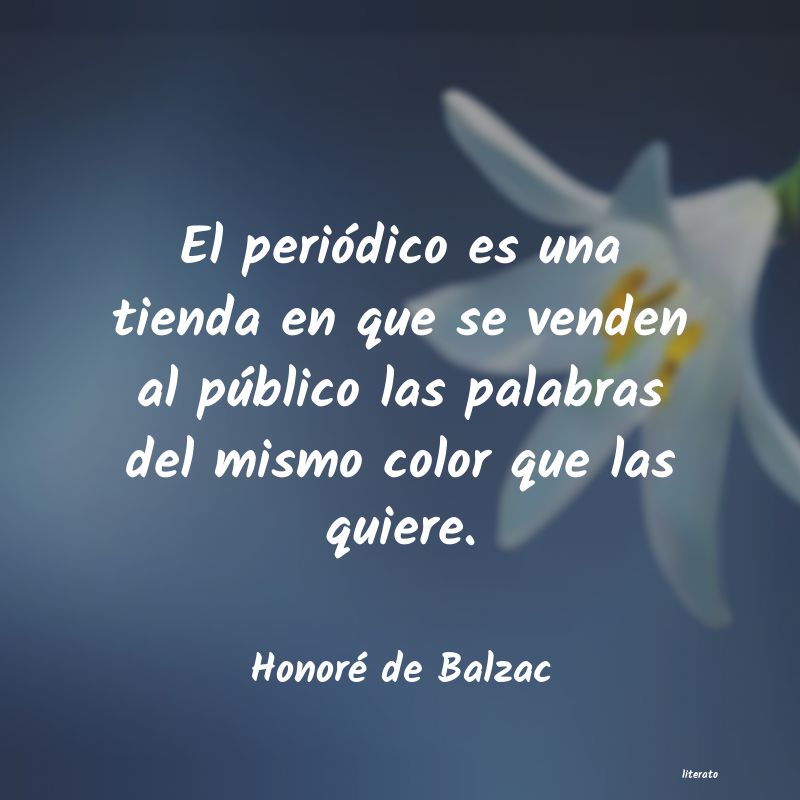 Frases de Honoré de Balzac