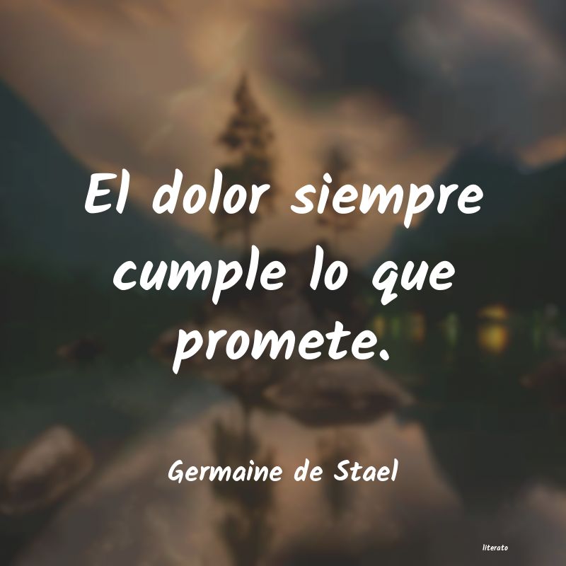 Frases de Germaine de Stael