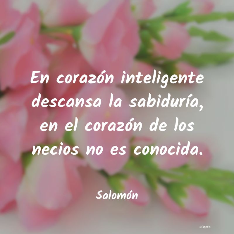 Frases de Salomón