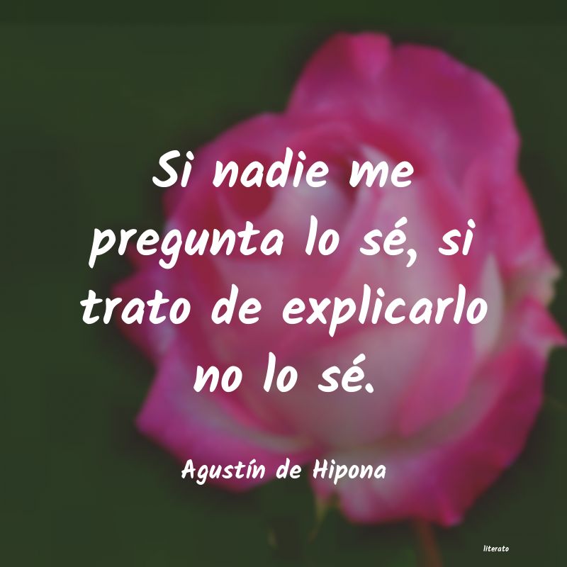 frases de AgustÃn de Hipona