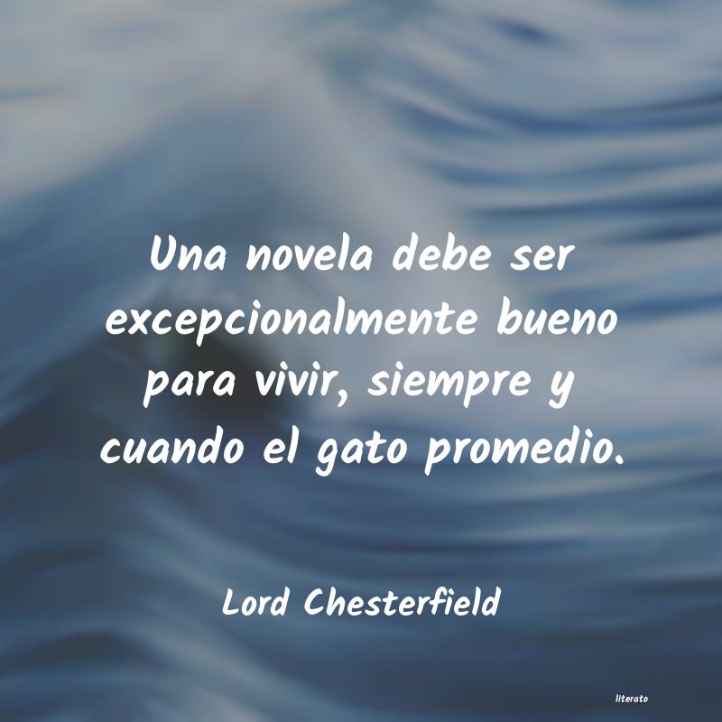 Frases de Lord Chesterfield