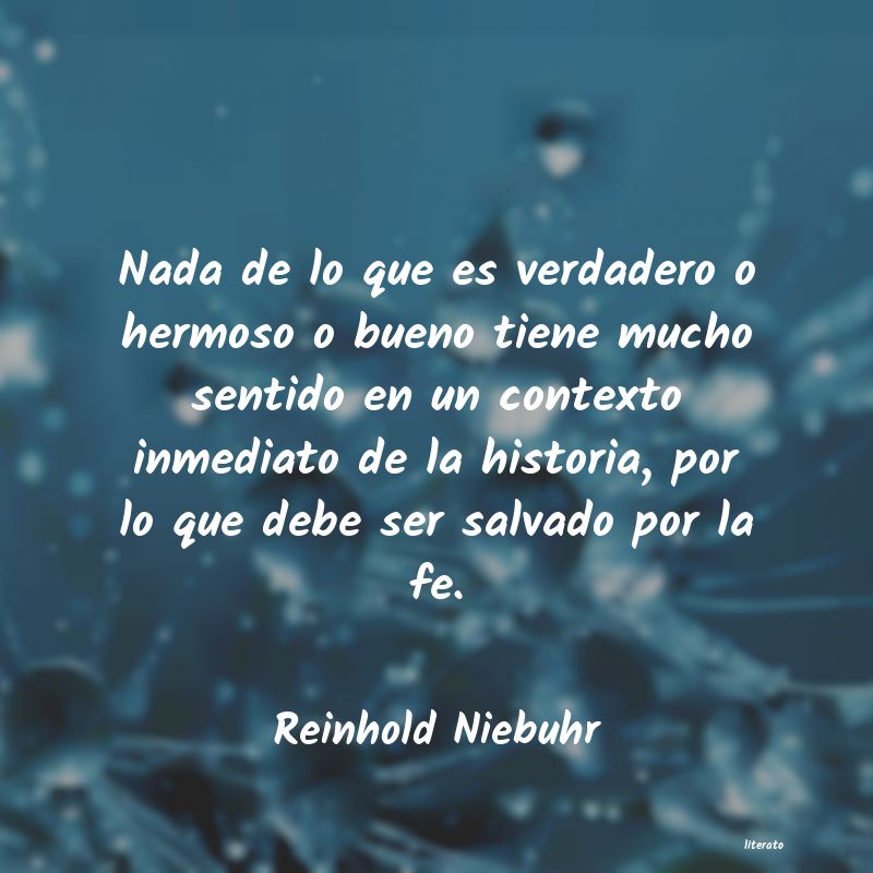 frases de Reinhold Niebuhr