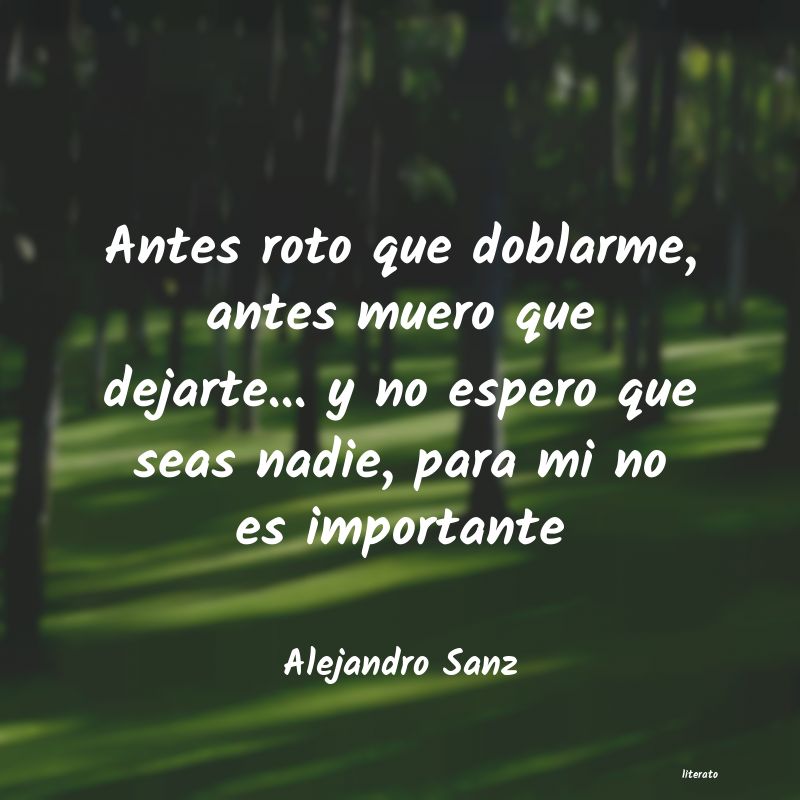 Frases de Alejandro Sanz